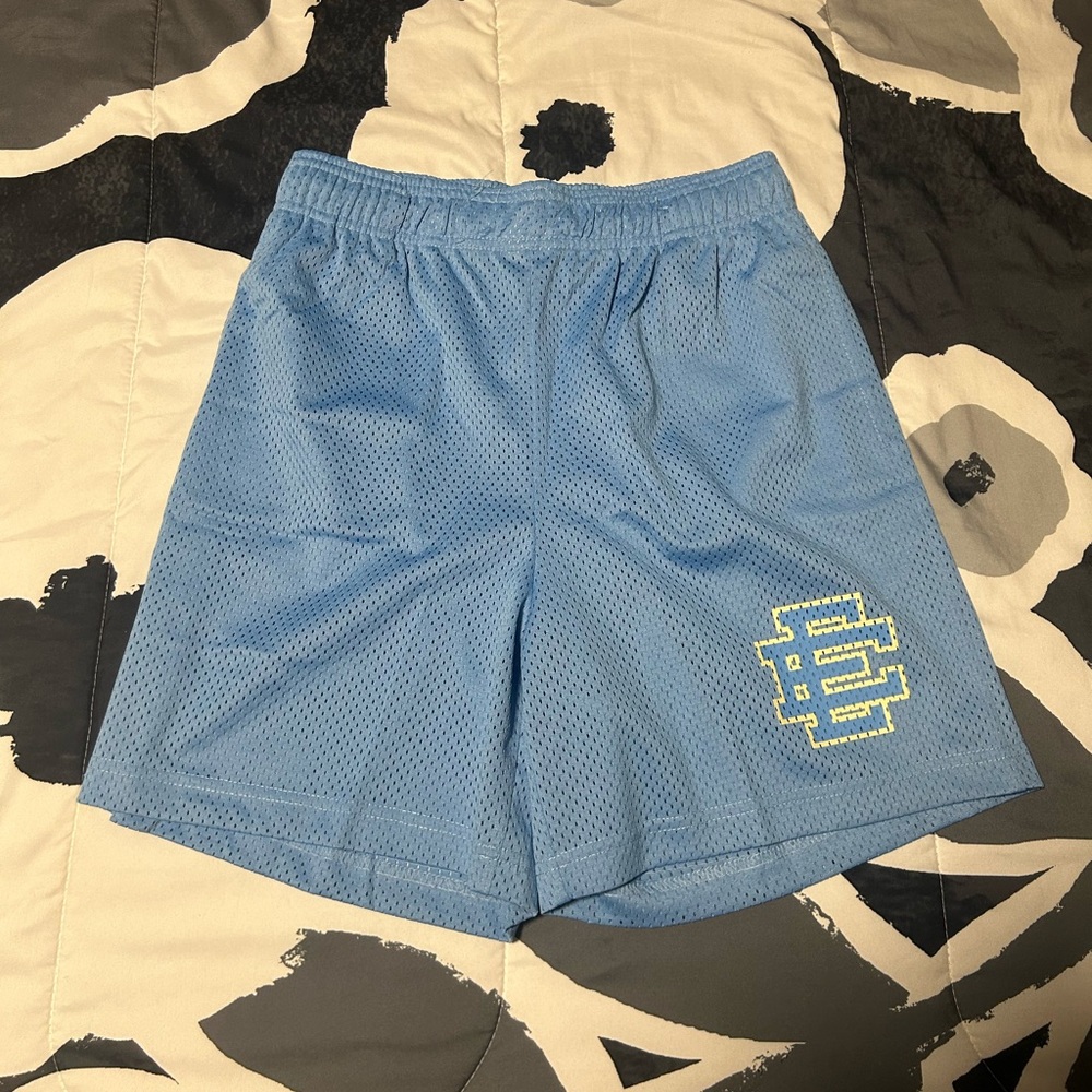Eric Emanuel Light Blue Mesh Shorts